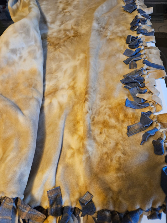 Handmade Hand tied Plaid blanket