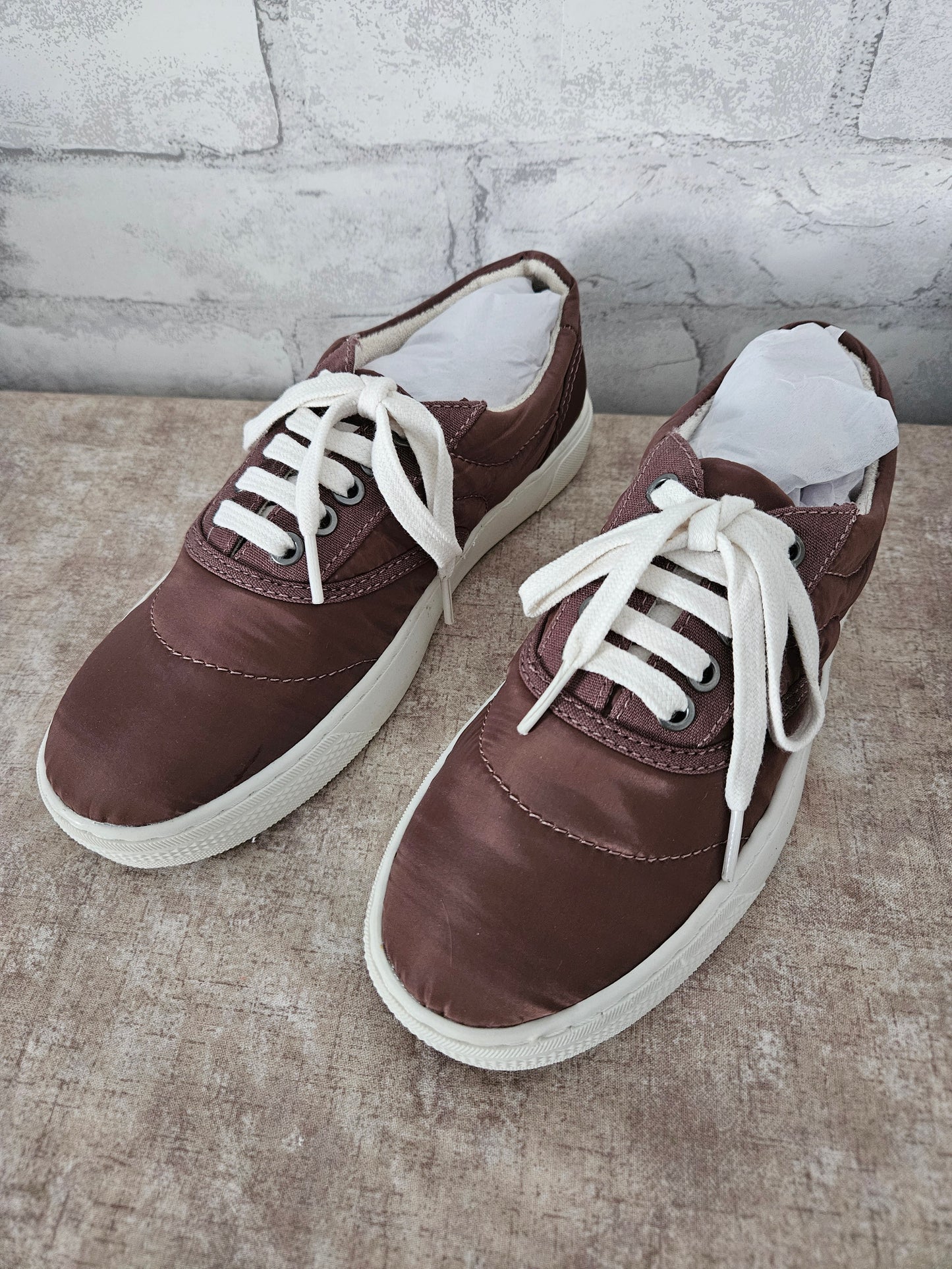 Lucky Brand Katori Womens Nylon Brown Low Sneakers Shoes US Size 6M NWB